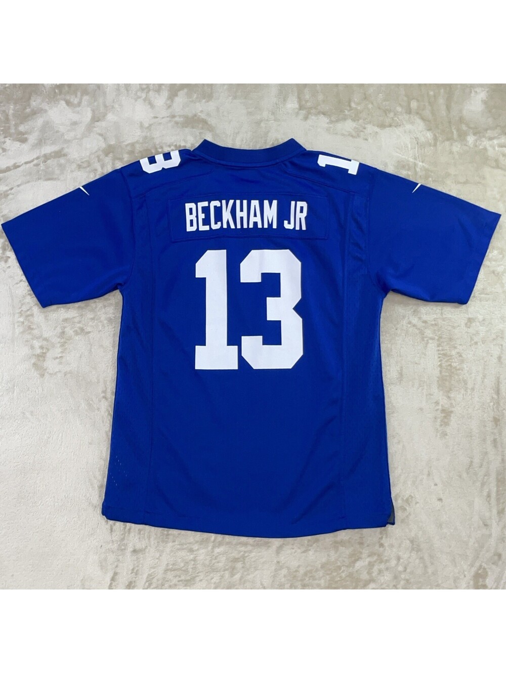 Nike NFL On-Field New York Giants Odell Beckham Jr #13 Blue/White Jersey SLD